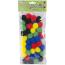Primary Colors Pom Poms 1.25" 40 Piece