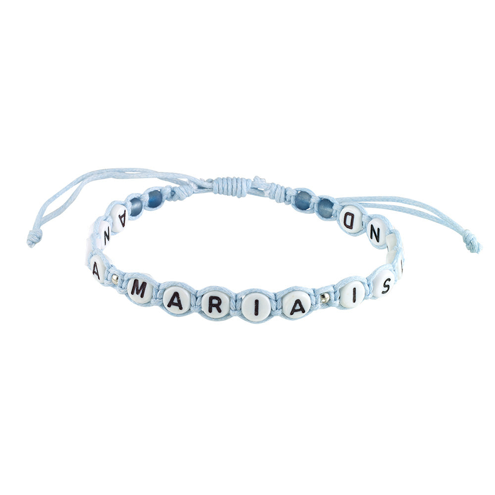 Nantucket Letter Glass Bracelet