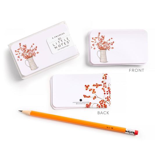 Autumn Berry Pitcher Little Notes® | Fall Mini Notecards