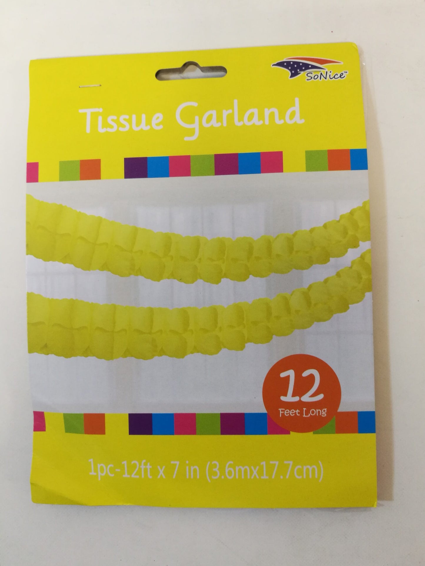 Yellow Tissue Garland