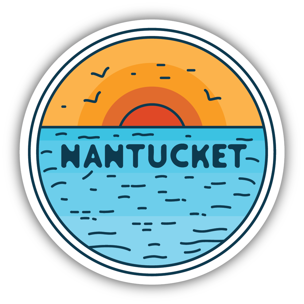 Sunset Waves With Birds --Nantucket