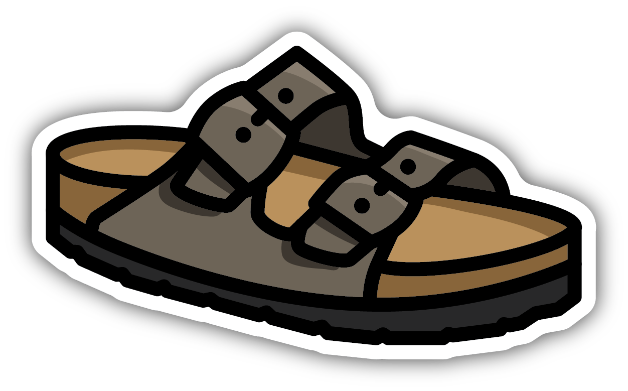 Leather Sandal Sticker