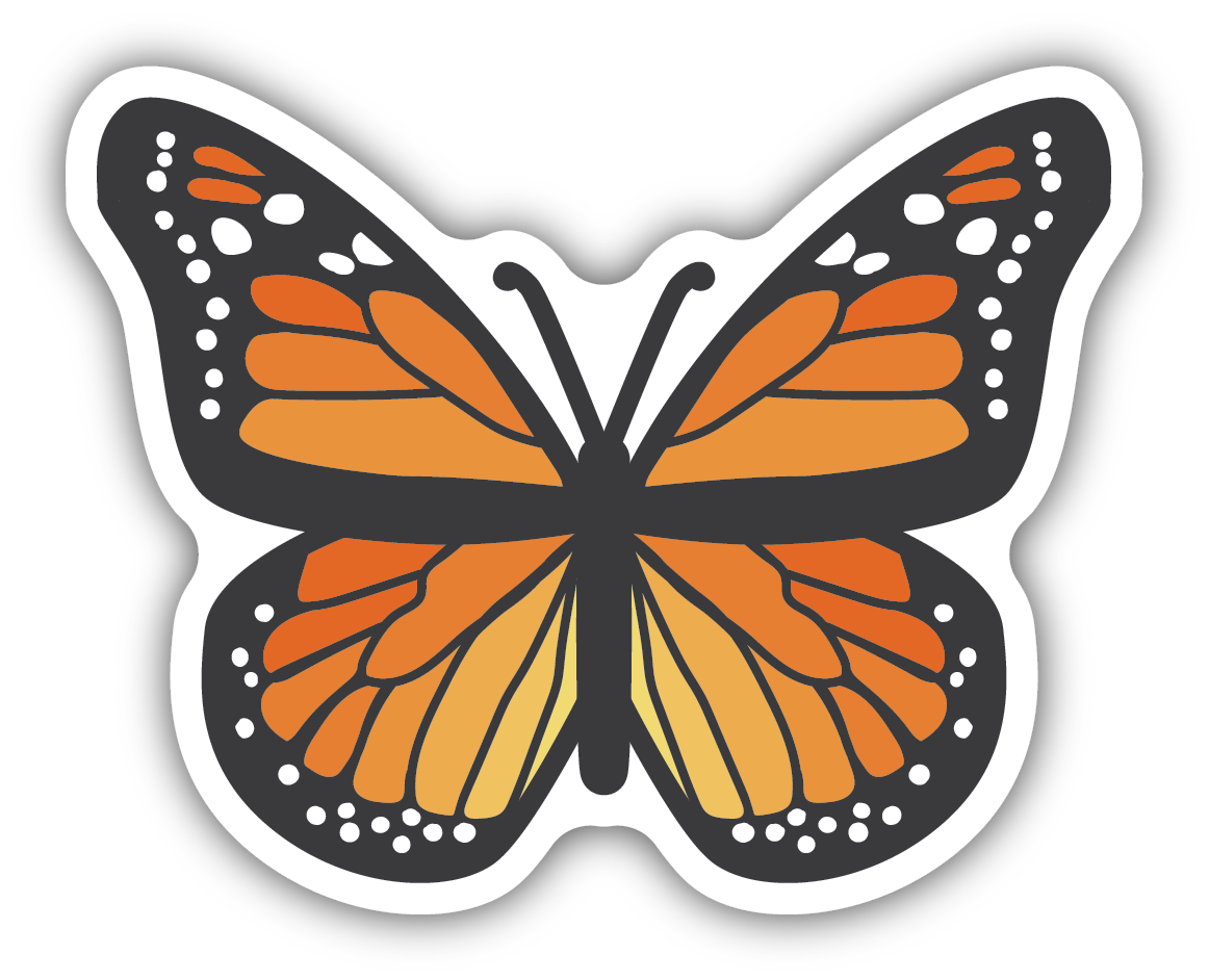 Monarch Butterfly Sticker