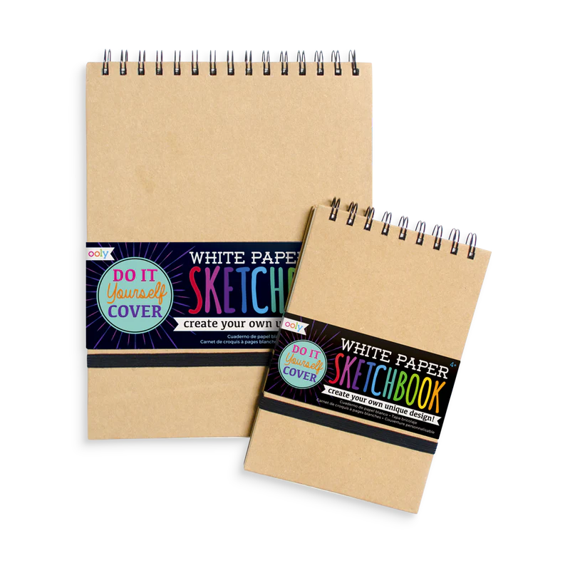 White DIY Cover Sketchbook 8" x 10.5"