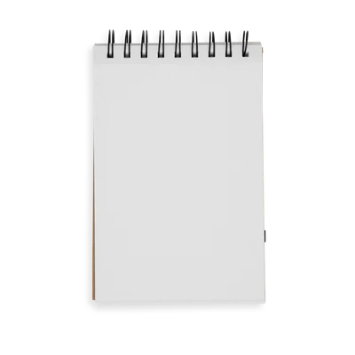 White DIY Cover Sketchbook 8" x 10.5"