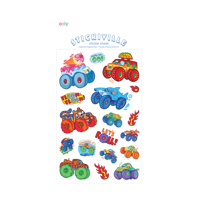 Stickiville: Standard Stickers -Monster Truck