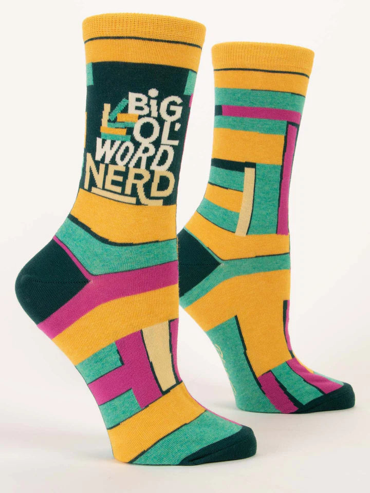 Word Nerd Crew Socks