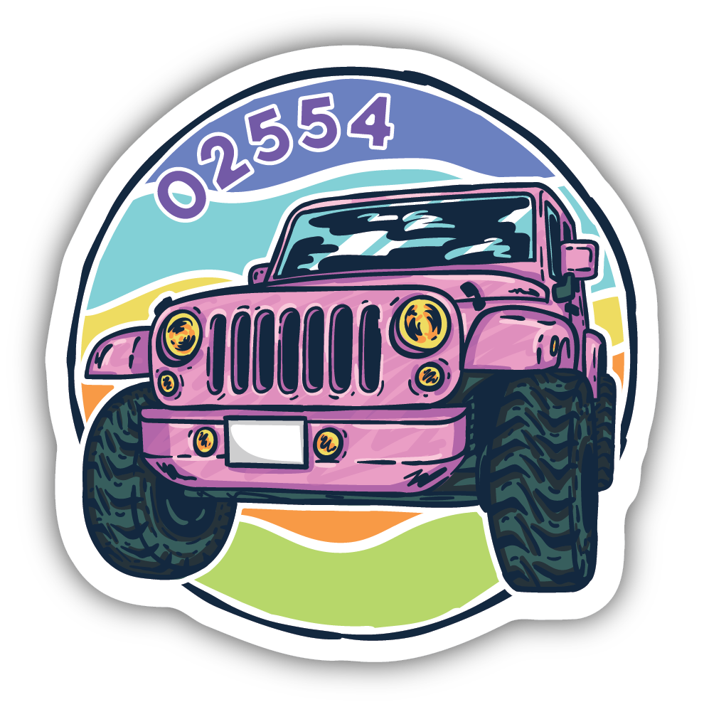 Pink Jeep- 02554 - Nantucket