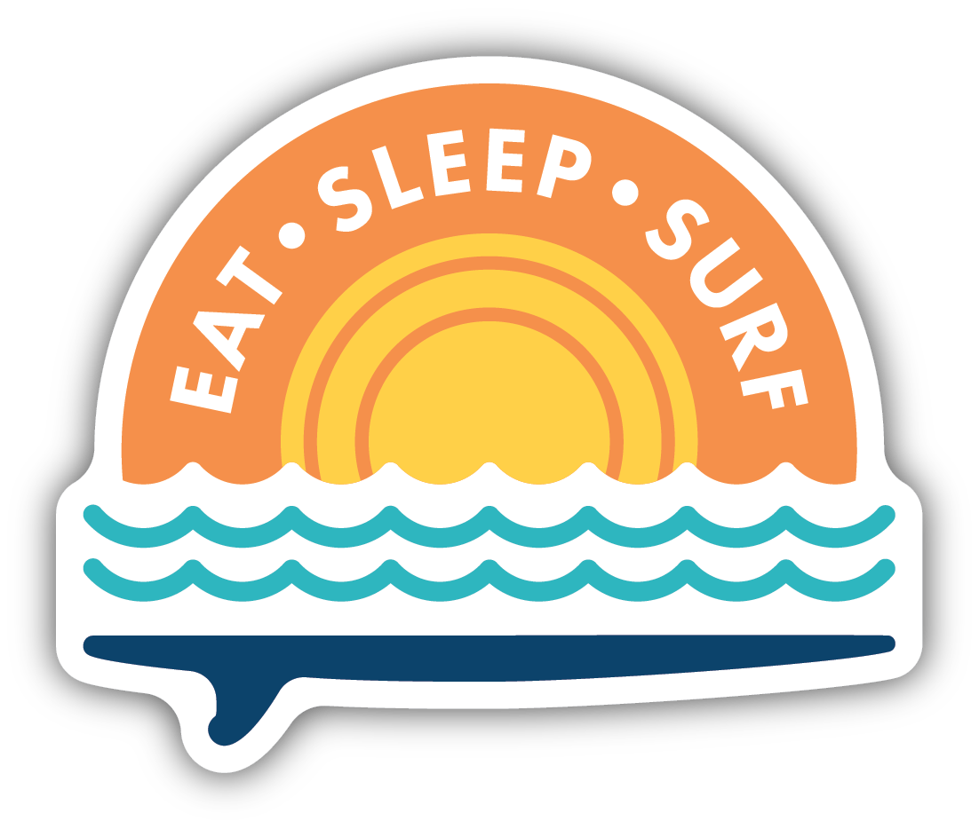 Eat Sleep Surf Sticker