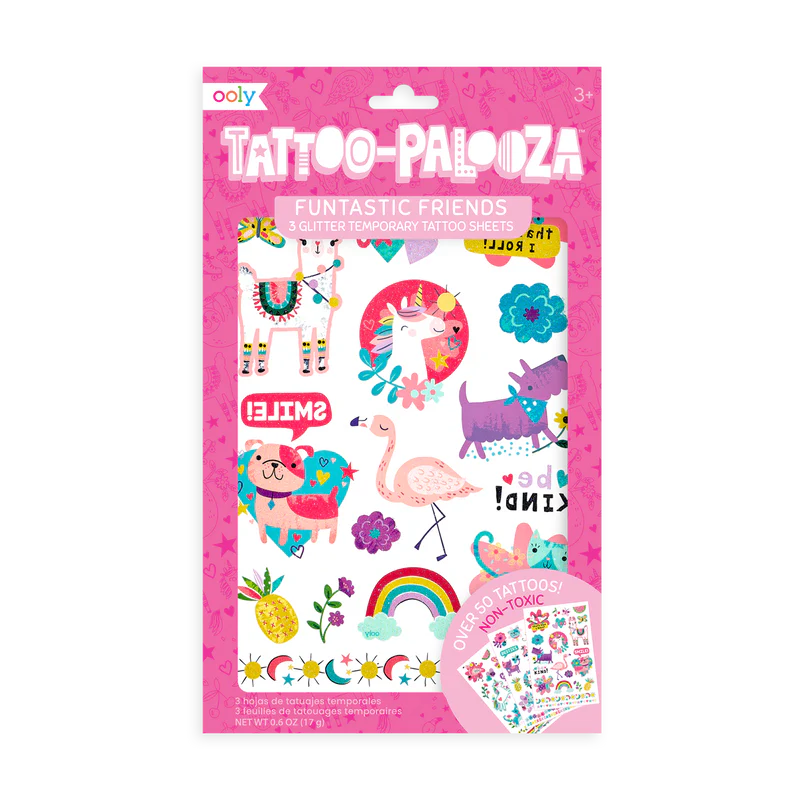 Tattoo-Palooza Temporary Tattoos - Funtastic Friends