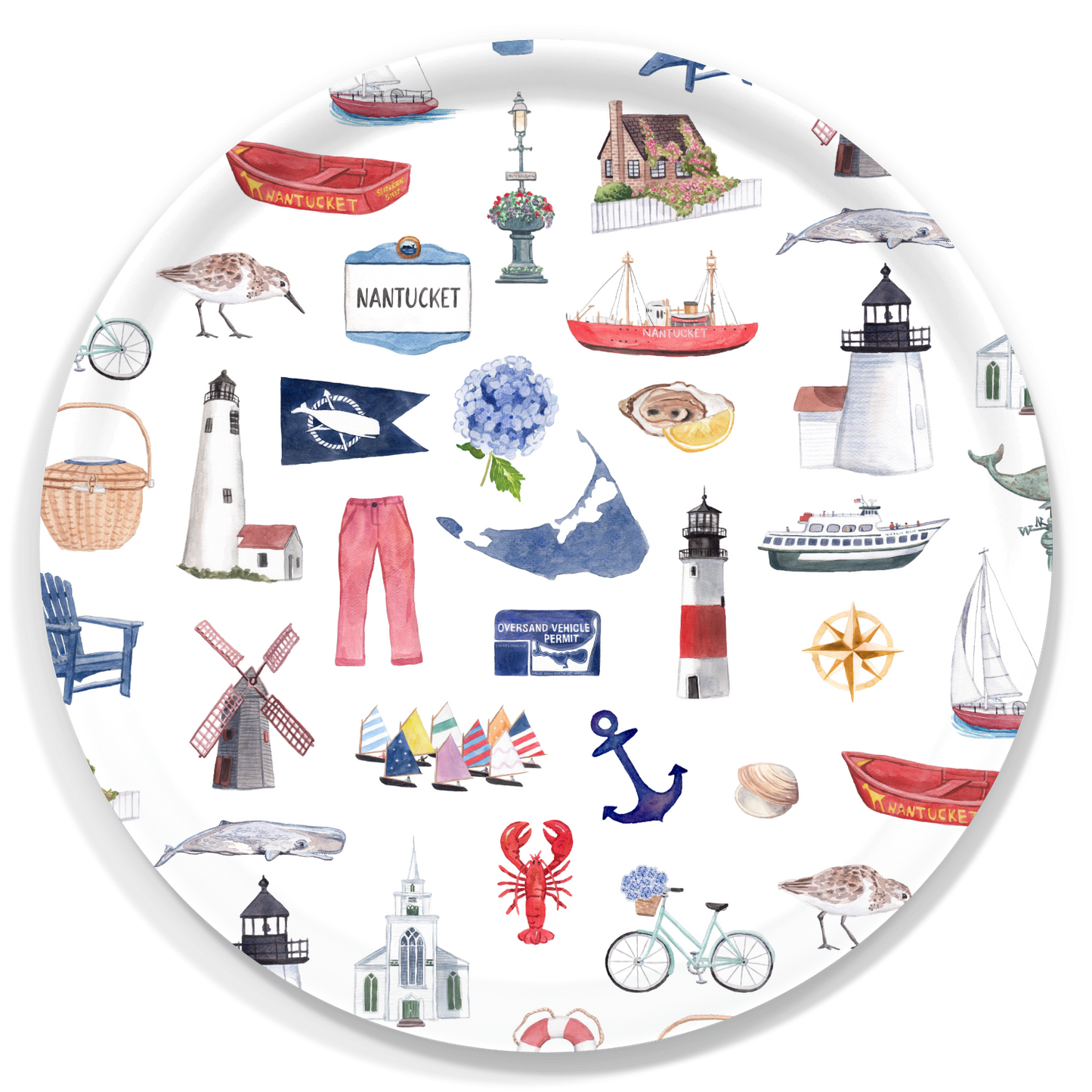 Nantucket Forever! Birch Trays: Three Sizes