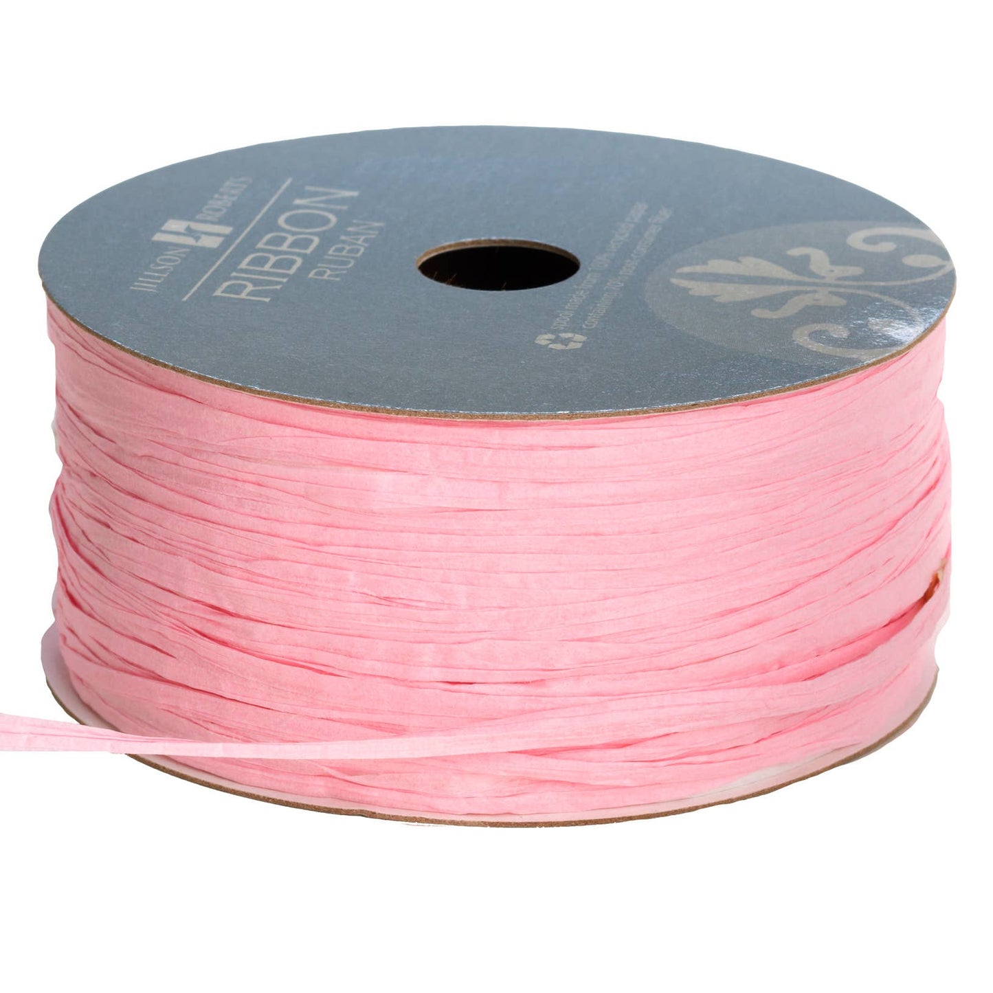 Pastel Pink Ribbon - Paper Raffia