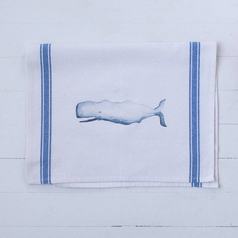 Whale Tea Towel