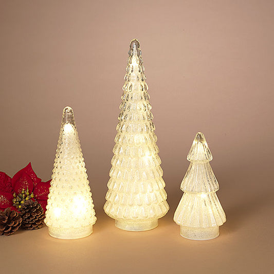 Lighted Glass Tree with Timer