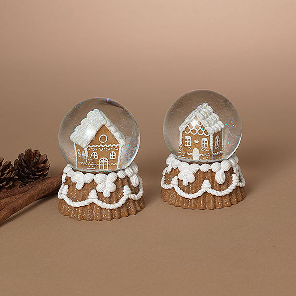 Gingerbread House Snow Globe