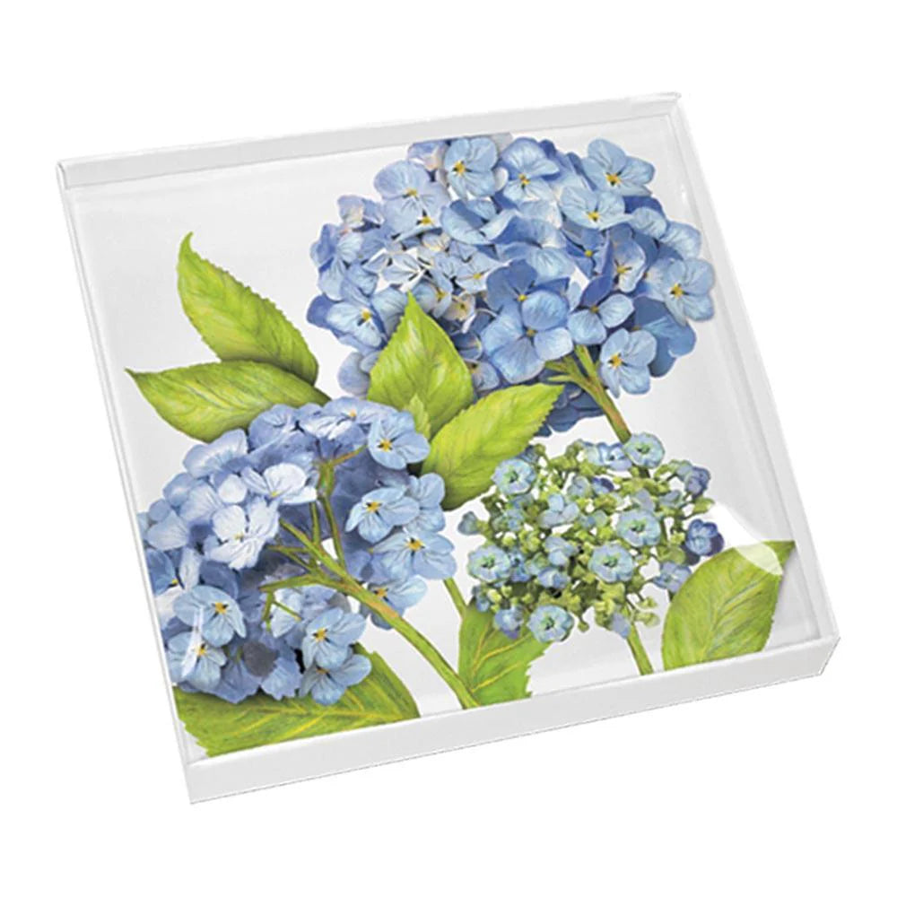 Glass Hydrangea Dish, Boxed