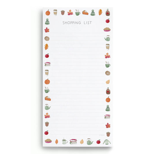 Crisp & Cozy Market Notepad | Fall Shopping List