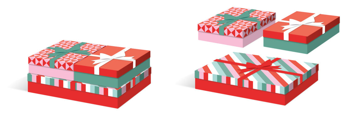 Geometrics Nested Rectangle Boxes