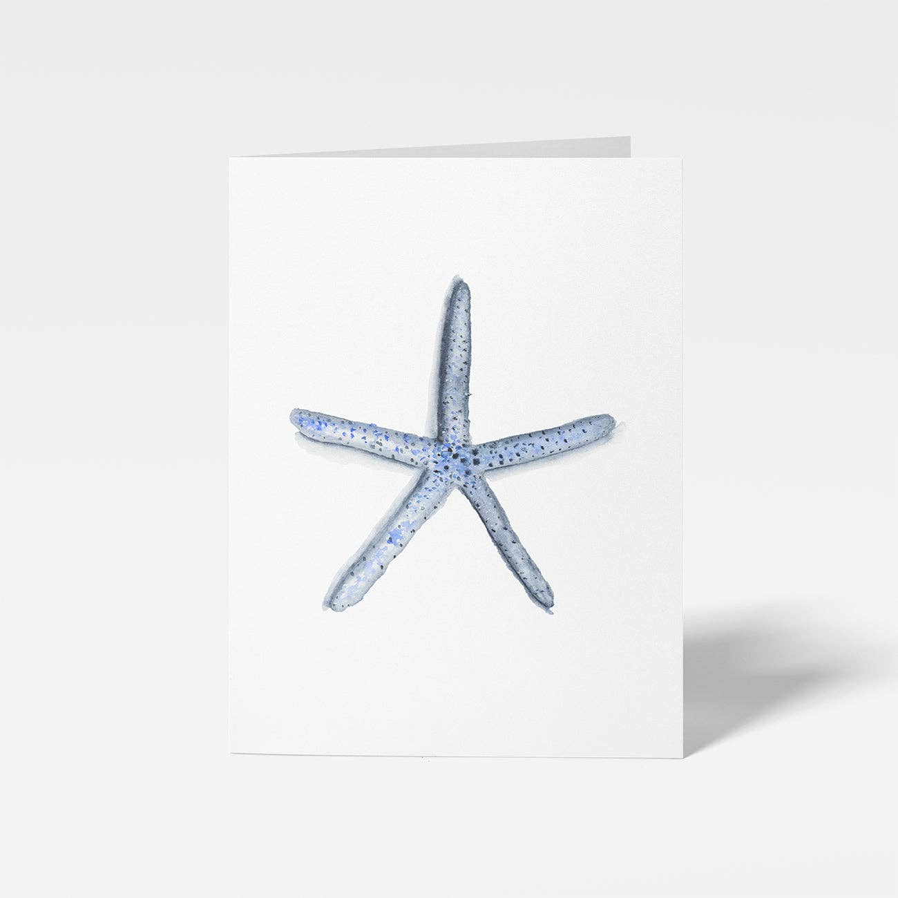 Blue Starfish Mini Note Card