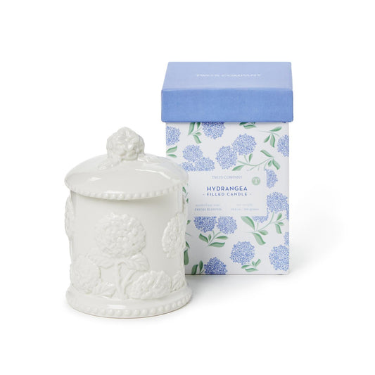Hydrangea Scented Filled Candle in Gift Box