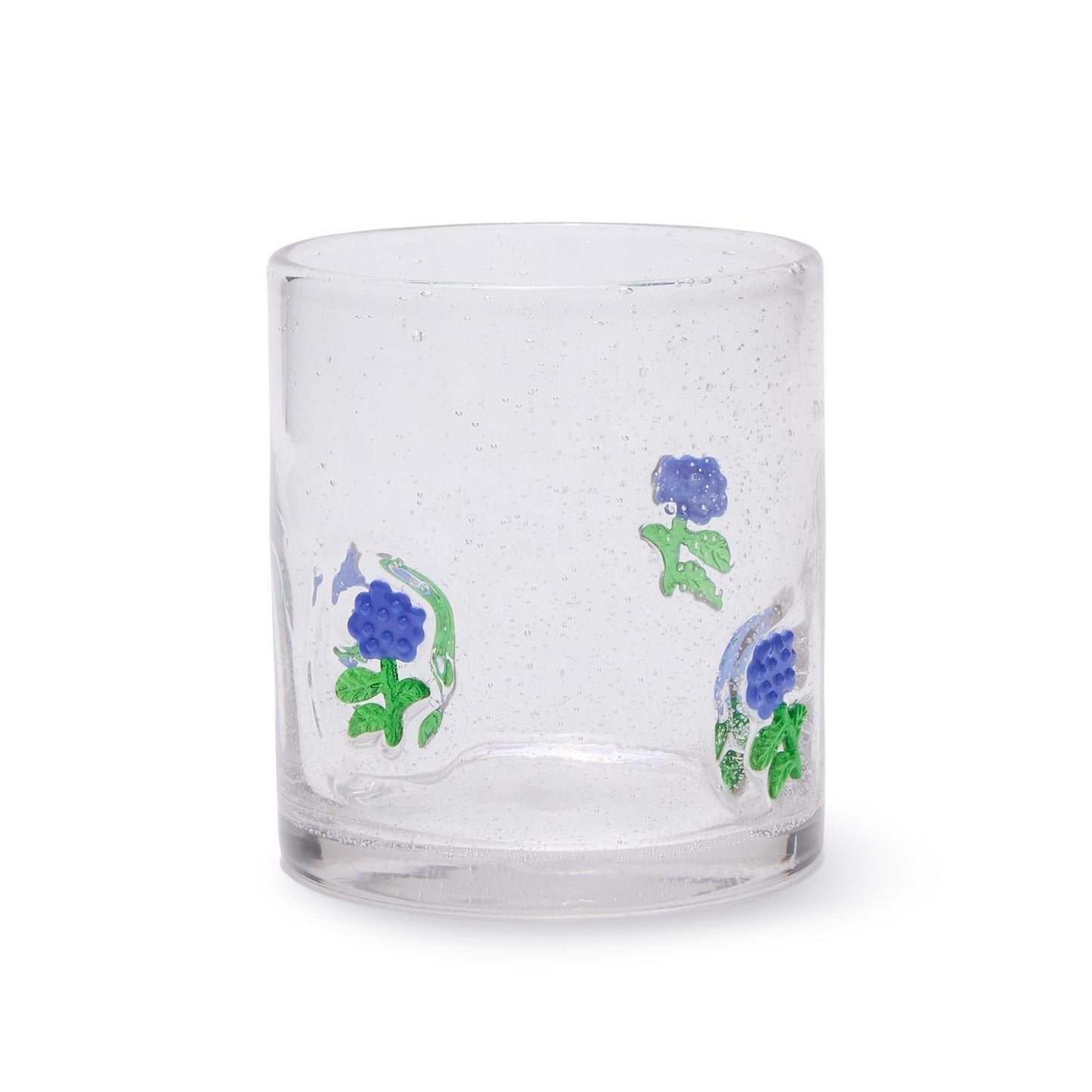 Hydrangea Double Old Fashion Glass