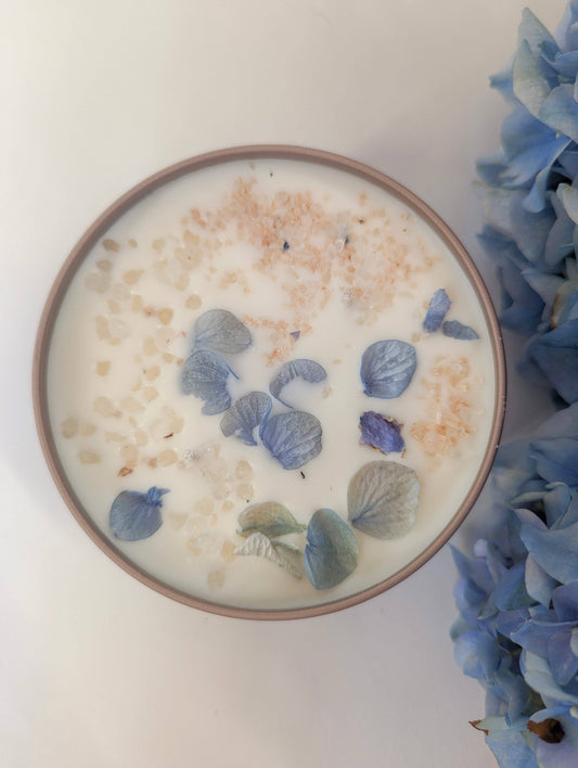 NANTUCKET HYDRANGEAS Hydrangea Sea Salt Candle