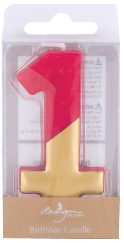 Razzle and Dazzle Numeric Candle