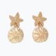 Gold Starfish & Sand Dollar Earrings