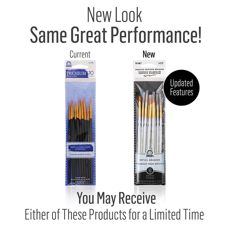 FolkArt Detail Brush Set 10 Piece