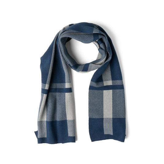 Gentleman's Plaid Knit Scarf