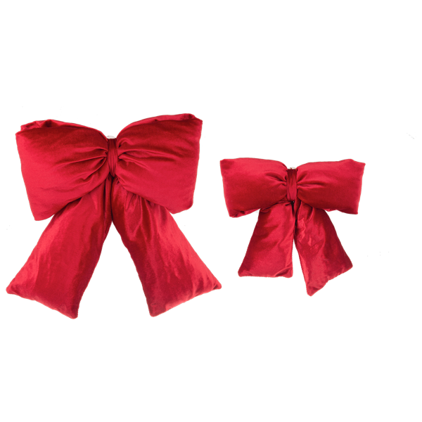 Coquet Christmas Ribbon Ornaments - Red Velvet