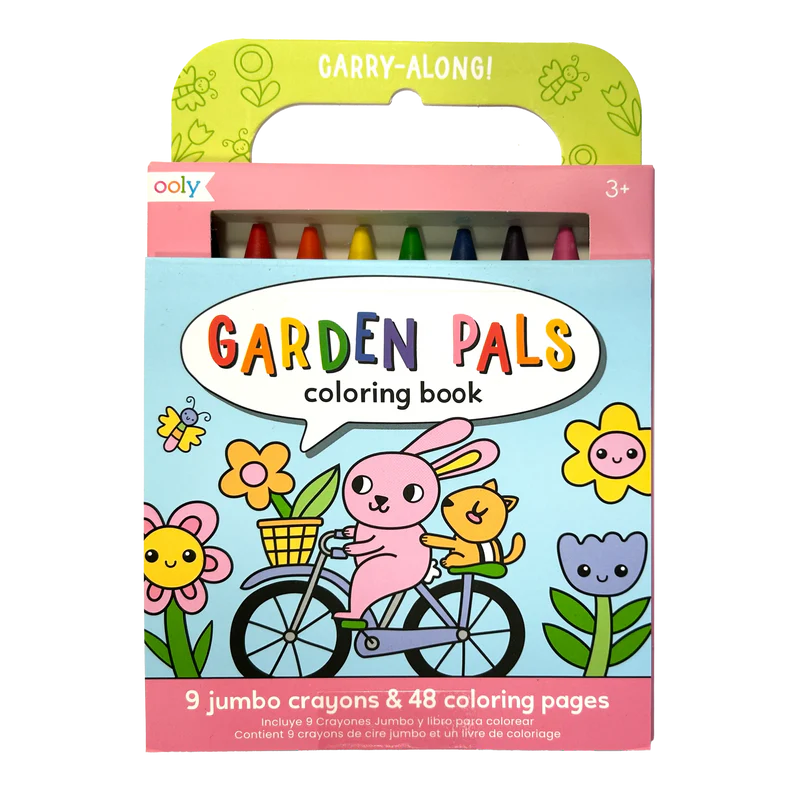 Carry-Along: Coloring Book Set -Garden Pals
