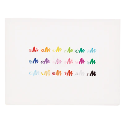 Stampables: Double-Ended Brush &Stamp Markers Set of 18