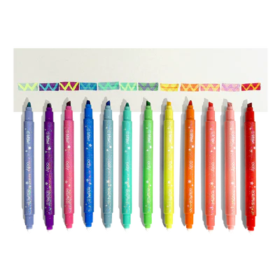 Switch-eroo!: Sparkle Glittery Color-Changing Markers set of 12