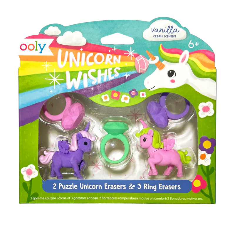 Unicorn Wishes: Scented Erasers
(Set of 5)