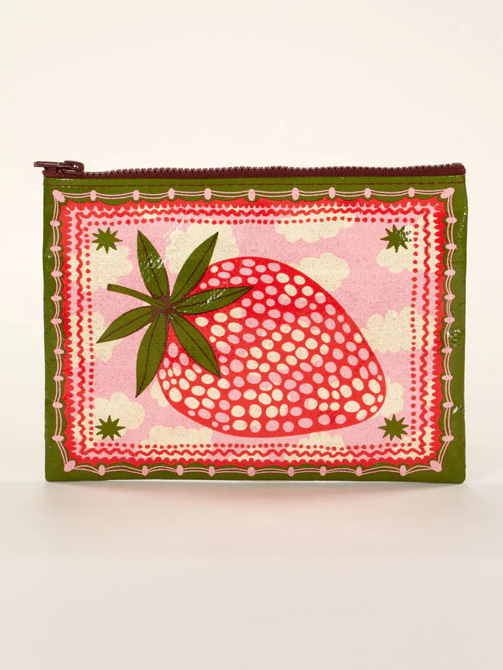 Zipper Pouch Strawberry Clouds
