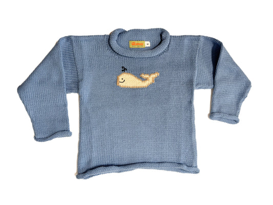 Whale Kids Roll Neck Sweater