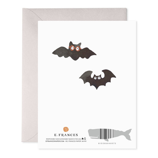 Spooky Bats Halloween Greeting Card