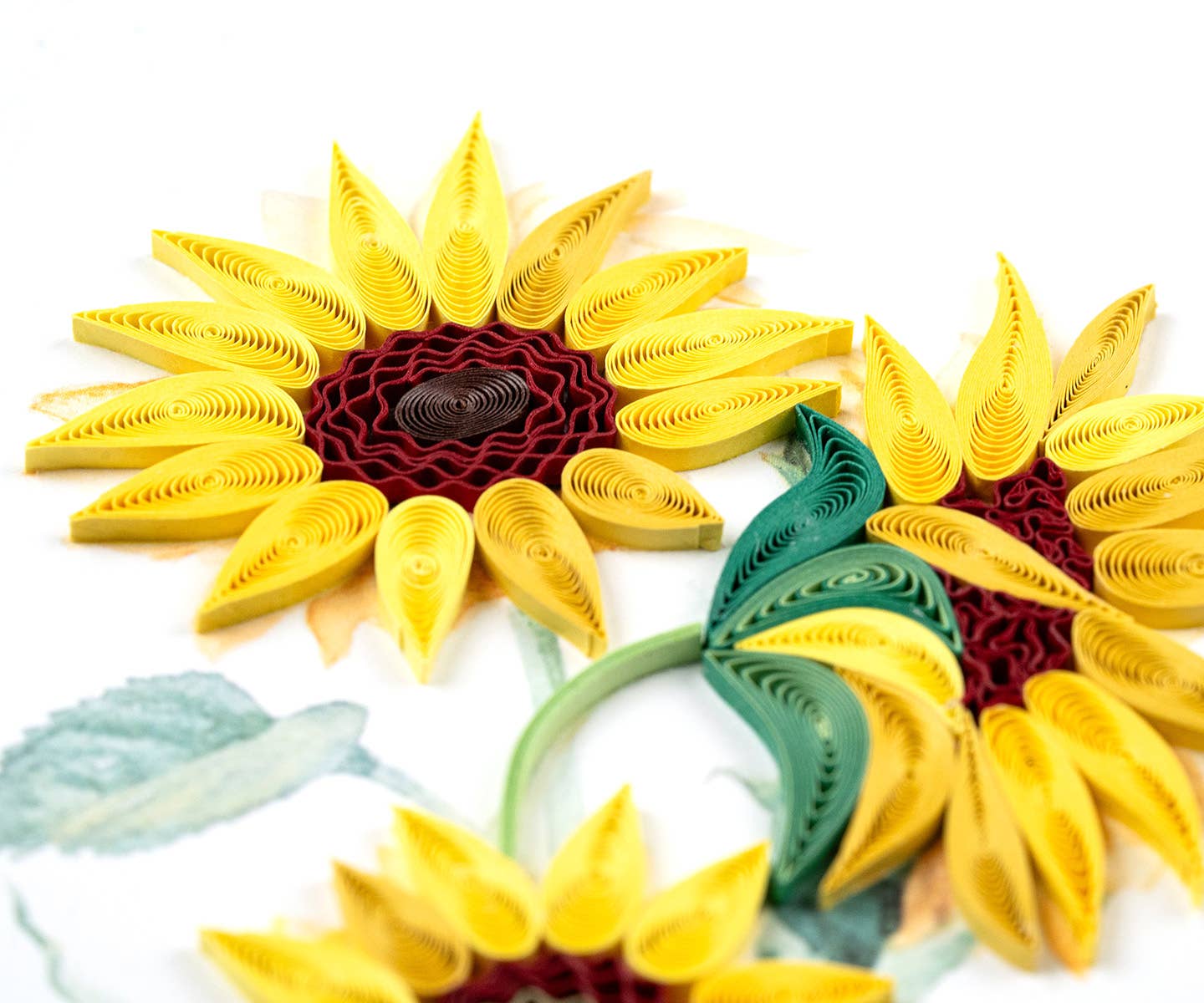 Quilled Wild Sunflowers Greeting Card