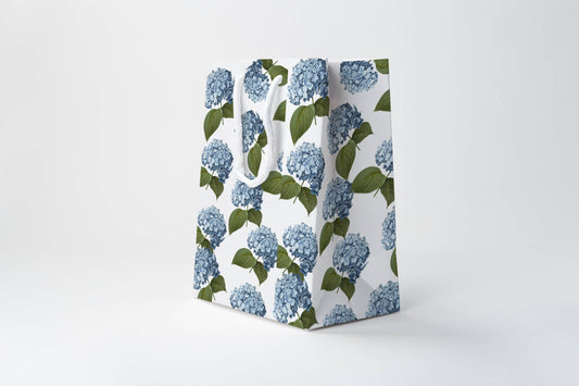 Blue Hydrangea Gift Bag | Luxury Gift Bag by JOSIL Paperie