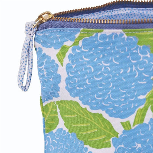Blue Hydrangea Pouch Large