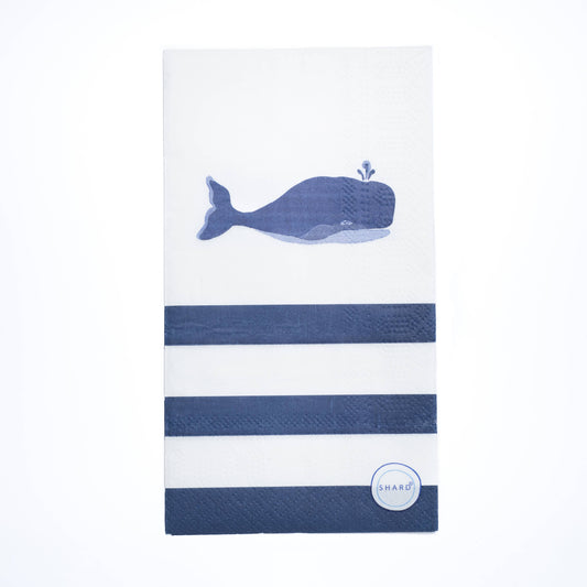 Blue Whale Paper Guest Napkins