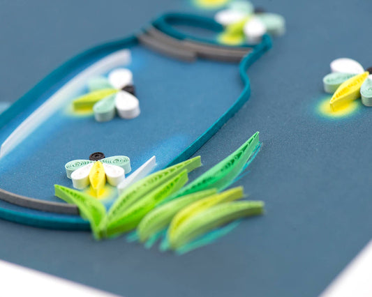 Fireflies Everyday Quilled Greeting Card