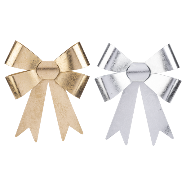 Metallic Bow Wall Decor