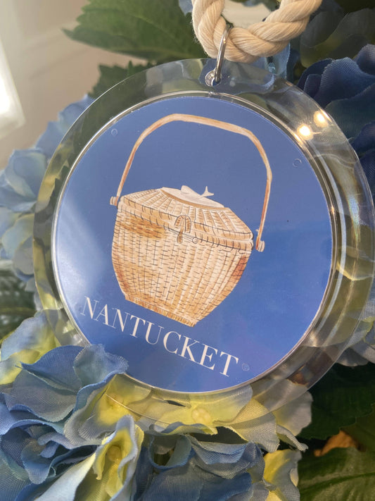 Nantucket Lightship Basket Custom Ornament