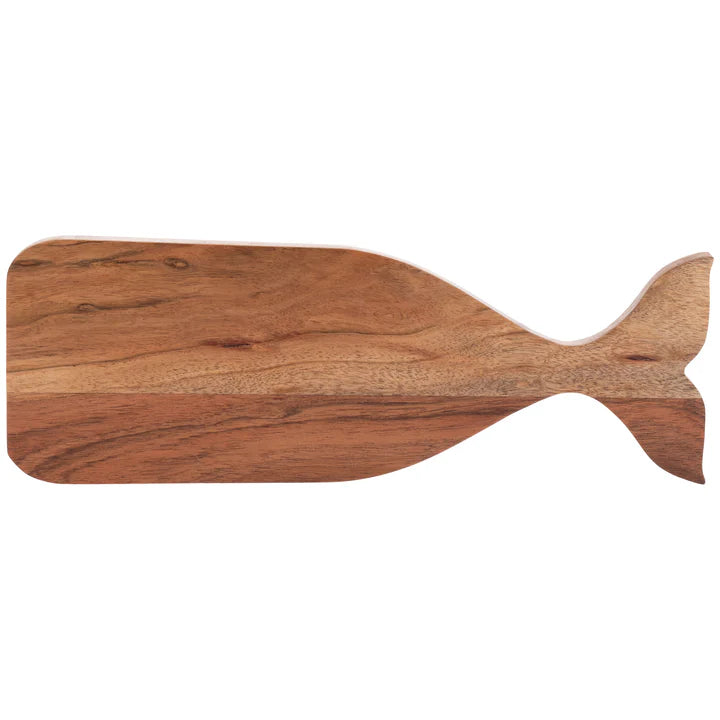 Whale Acacia Woodtray Small