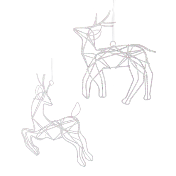 Iridescent Deer Ornaments