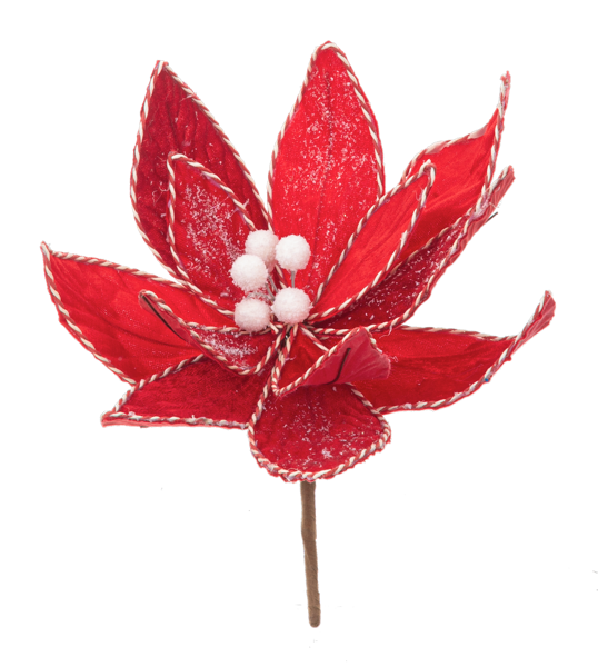 Crafted Poinsettia Pick