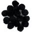 Black Pom Poms 2" 20 Piece