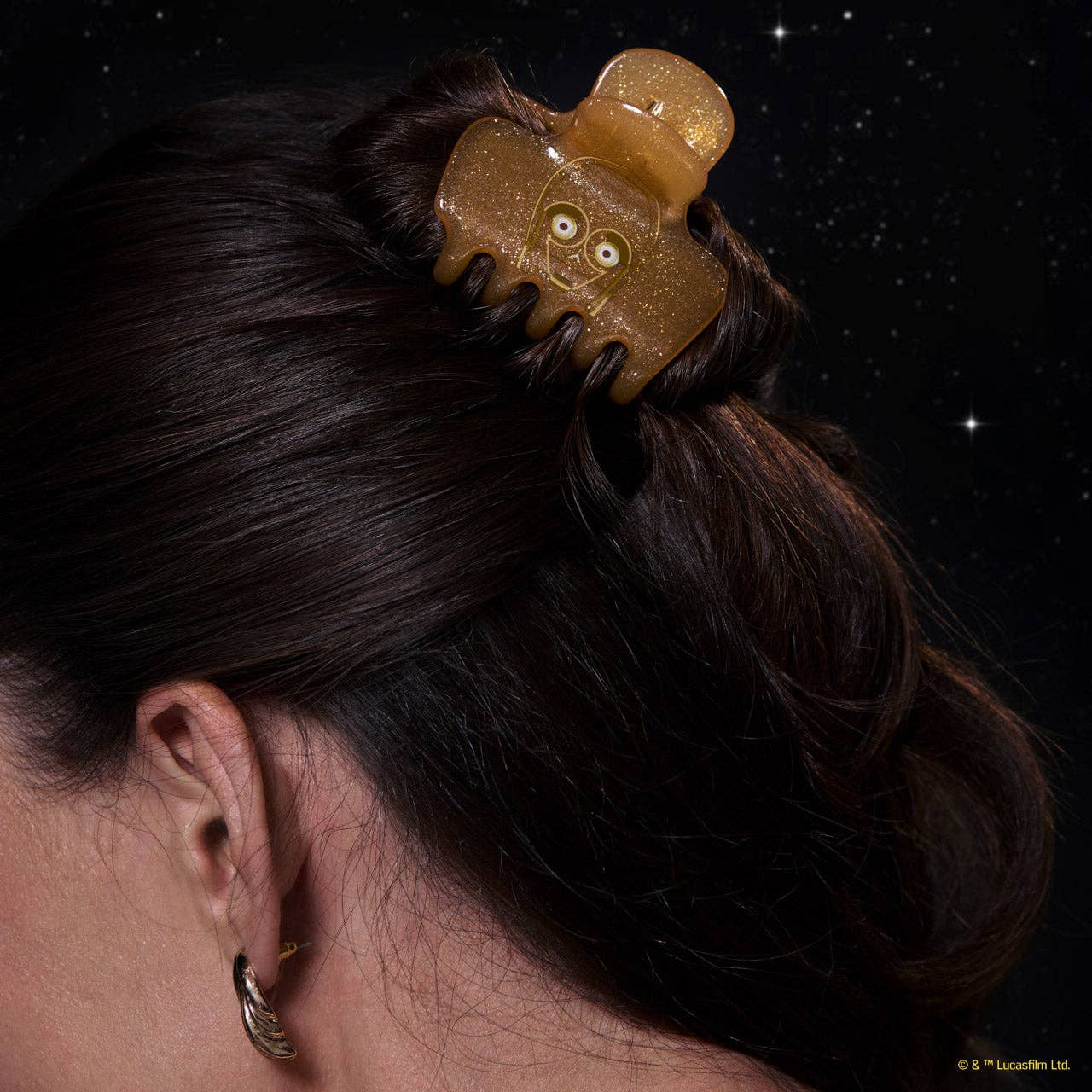 Star Wars™ & Kitsch Glitter Cloud Clip in C-3PO